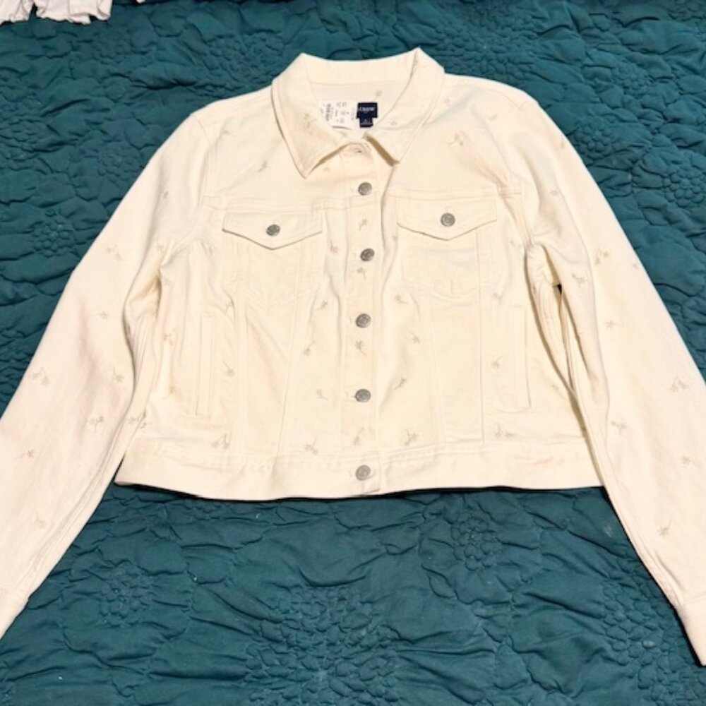 J.Crew White Denim Jacket - NWT